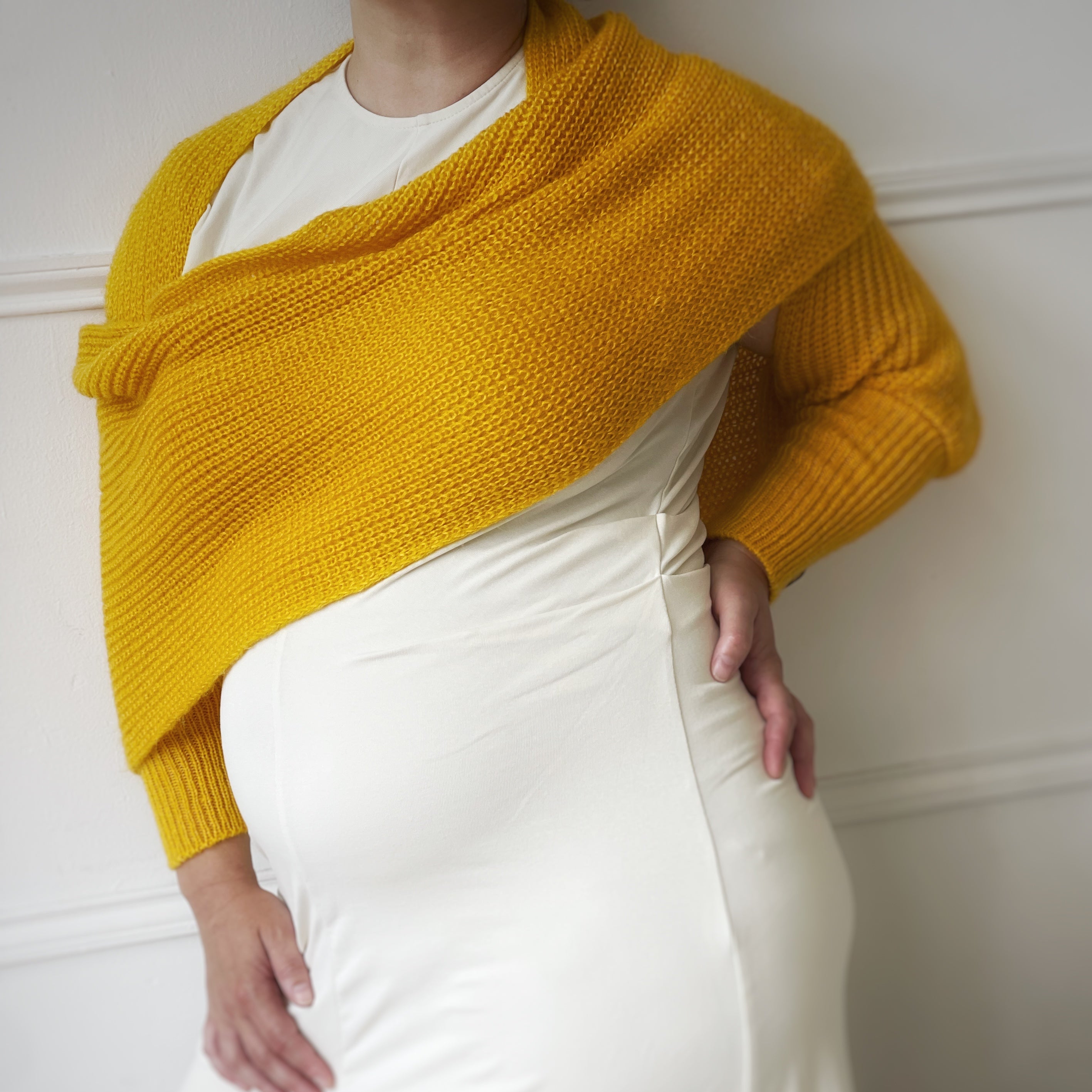 Soft brushed scarf - Yellow