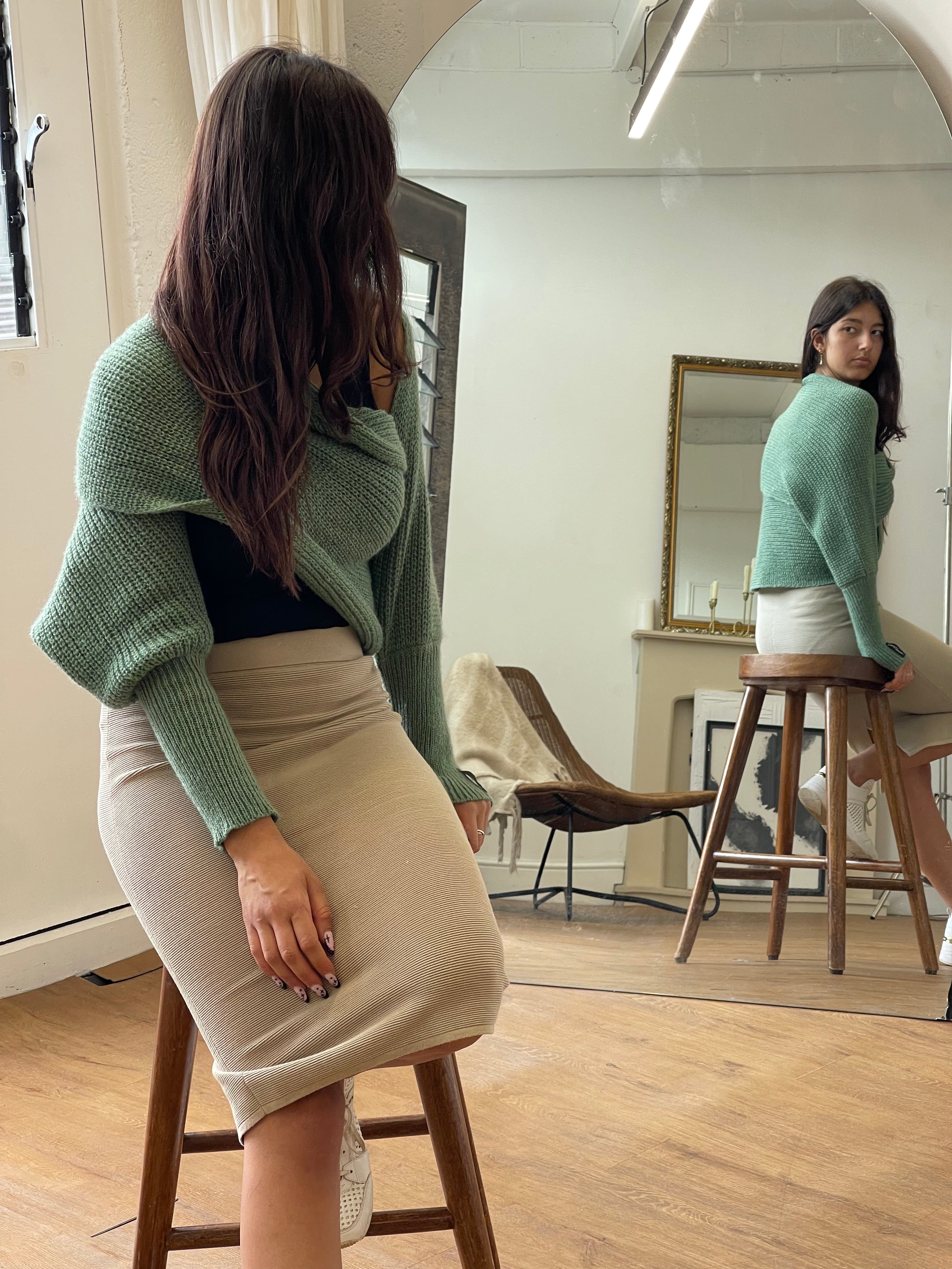 Soft brushed scarf - Green