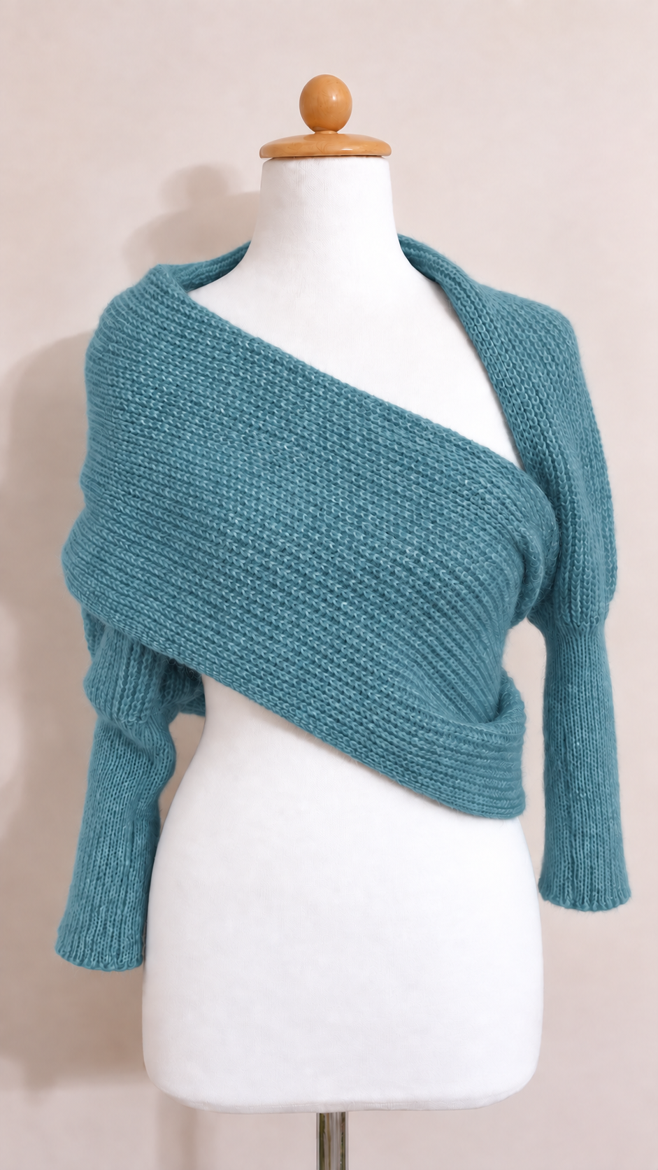 Soft brushed scarf - Blue