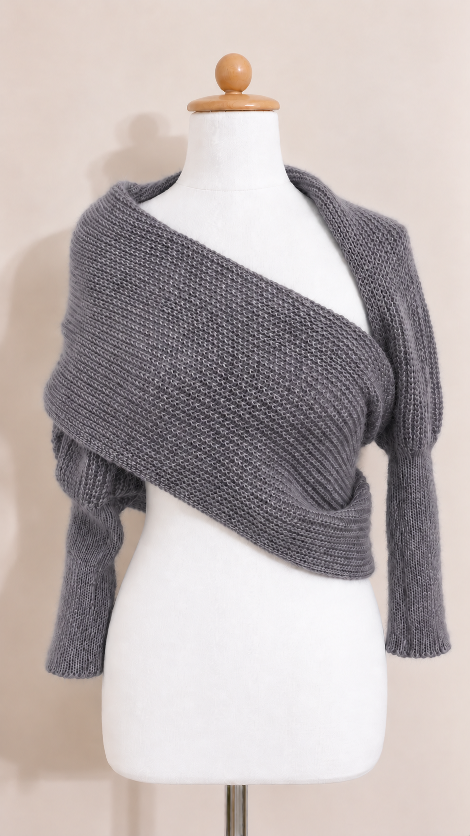 Soft brushed scarf - Dark grey