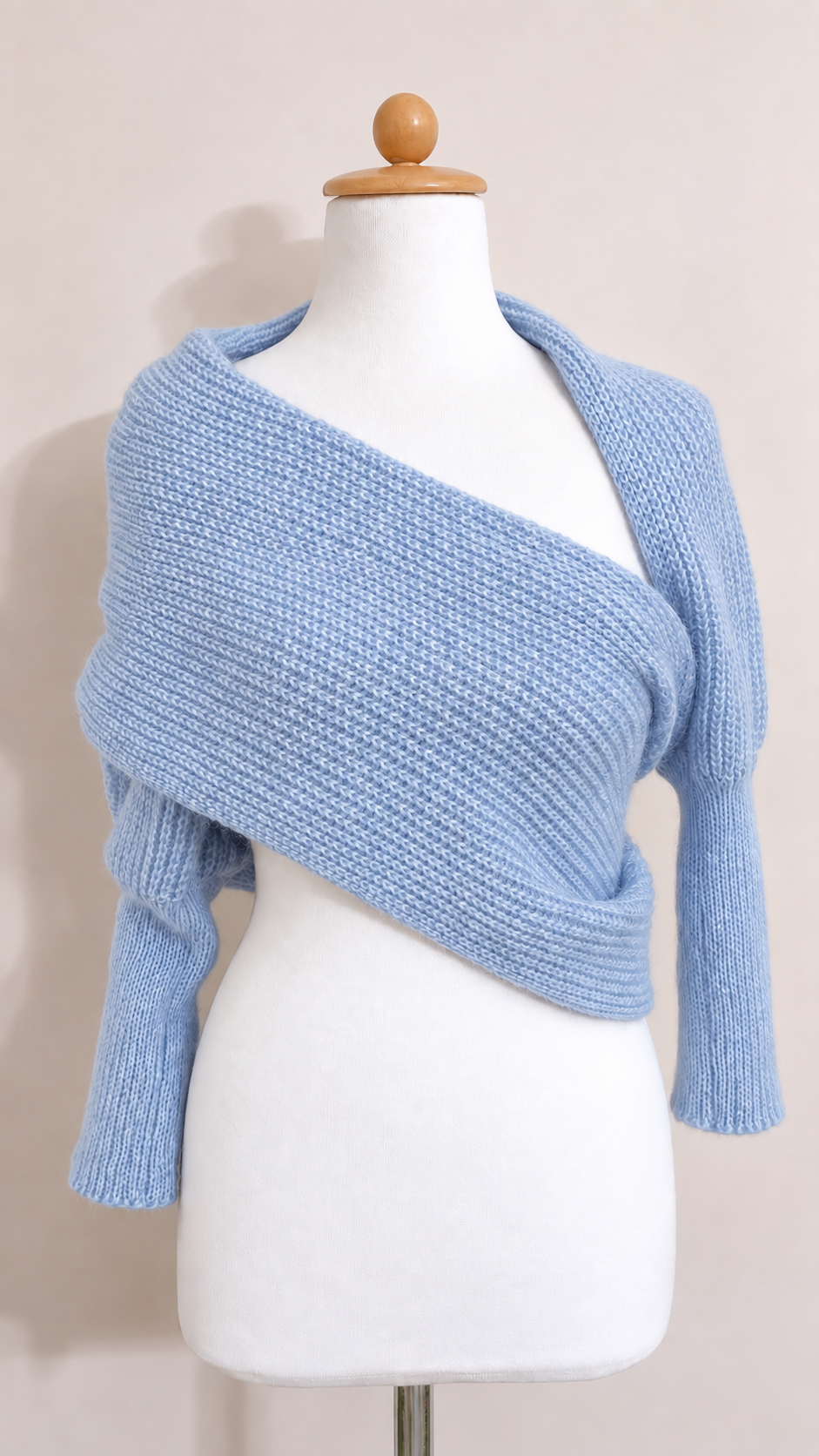 Soft brushed scarf - Sky blue