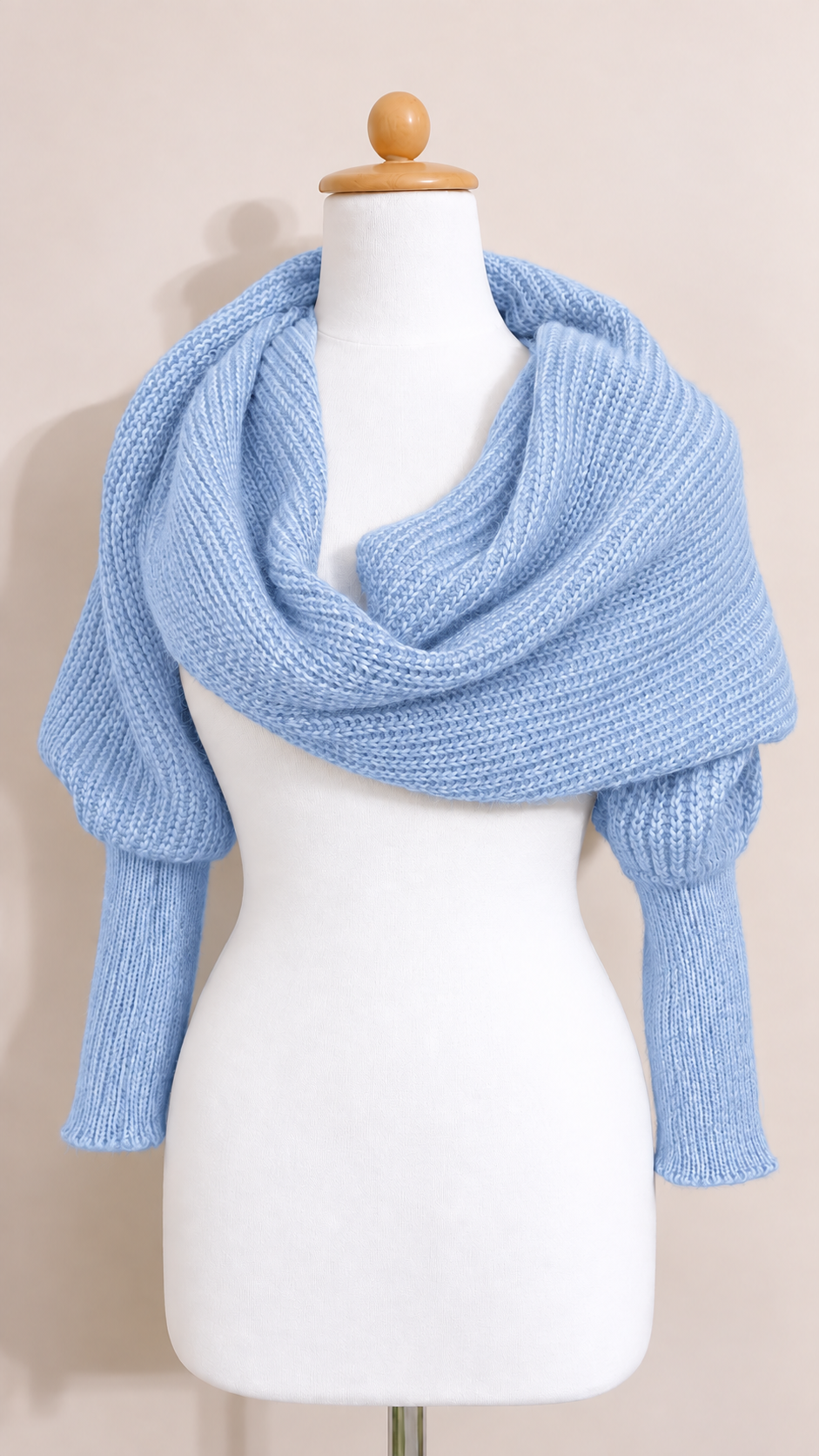 Soft brushed scarf - Sky blue