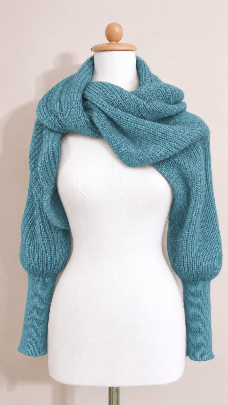 Soft brushed scarf - Blue