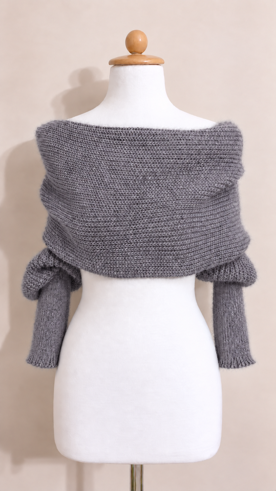 Soft brushed scarf - Dark grey