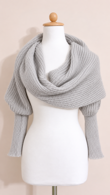 Soft brushed scarf - Light grey