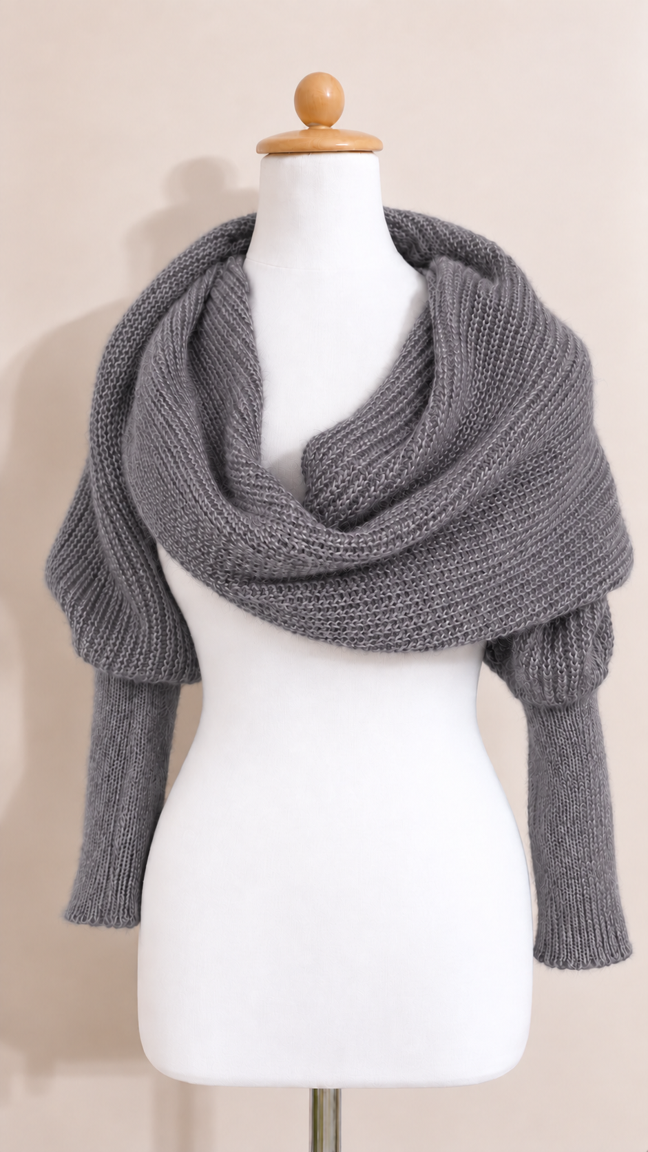 Soft brushed scarf - Dark grey