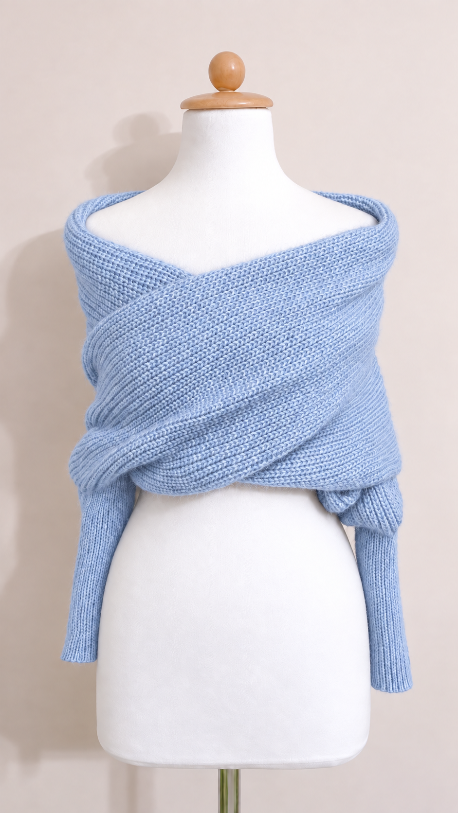 Soft brushed scarf - Sky blue