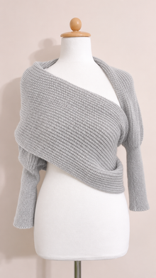 Soft brushed scarf - Light grey