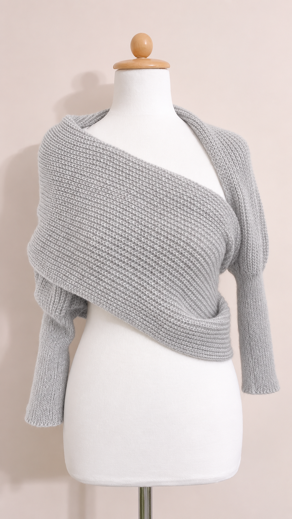 Soft brushed scarf - Light grey