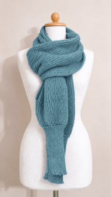 Soft brushed scarf - Blue