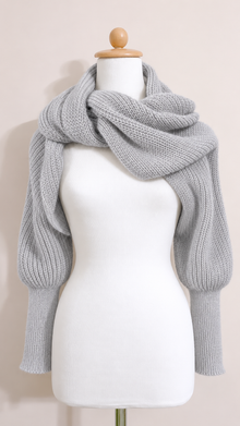Soft brushed scarf - Light grey