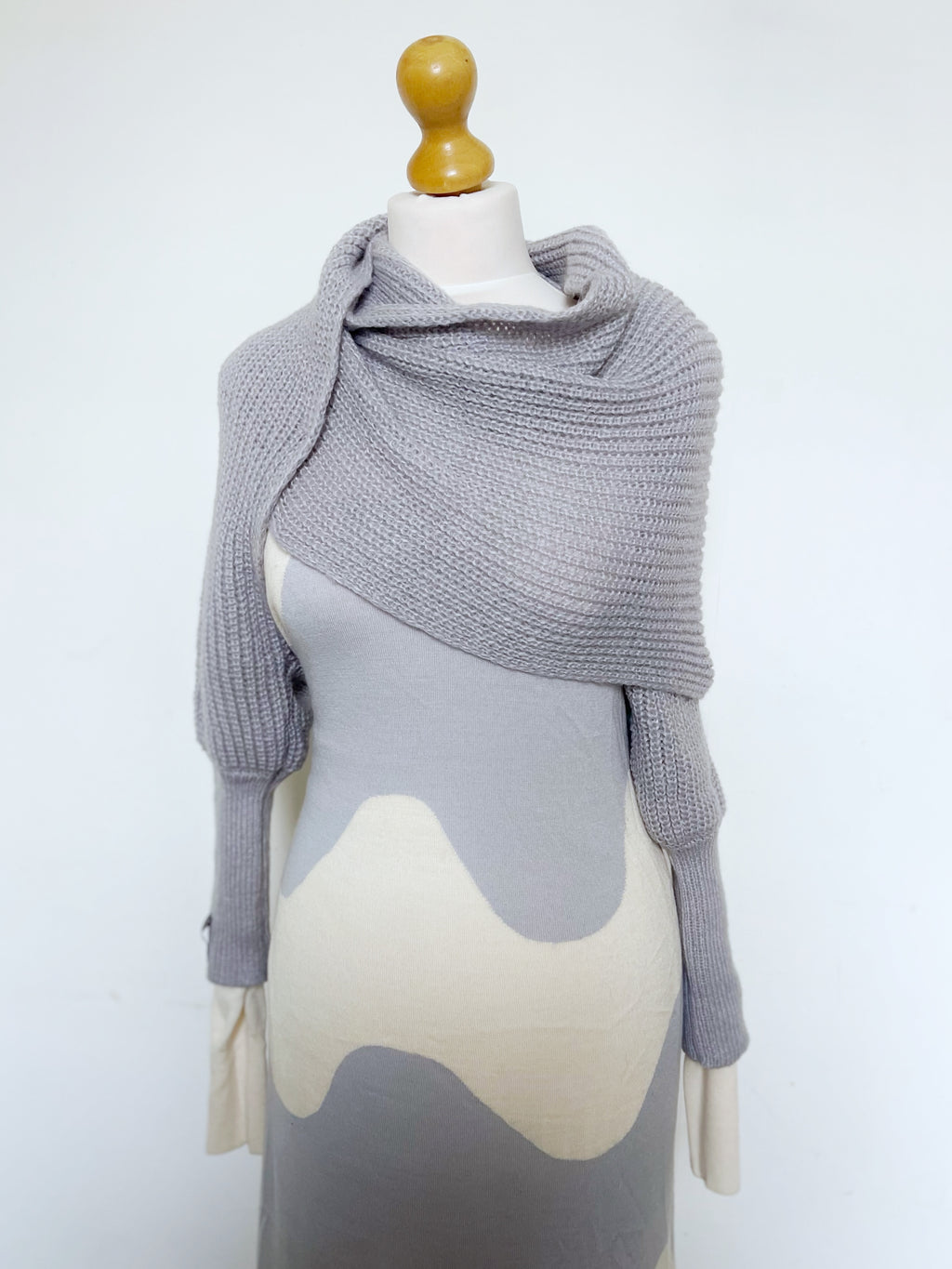 Soft brushed scarf - Light grey