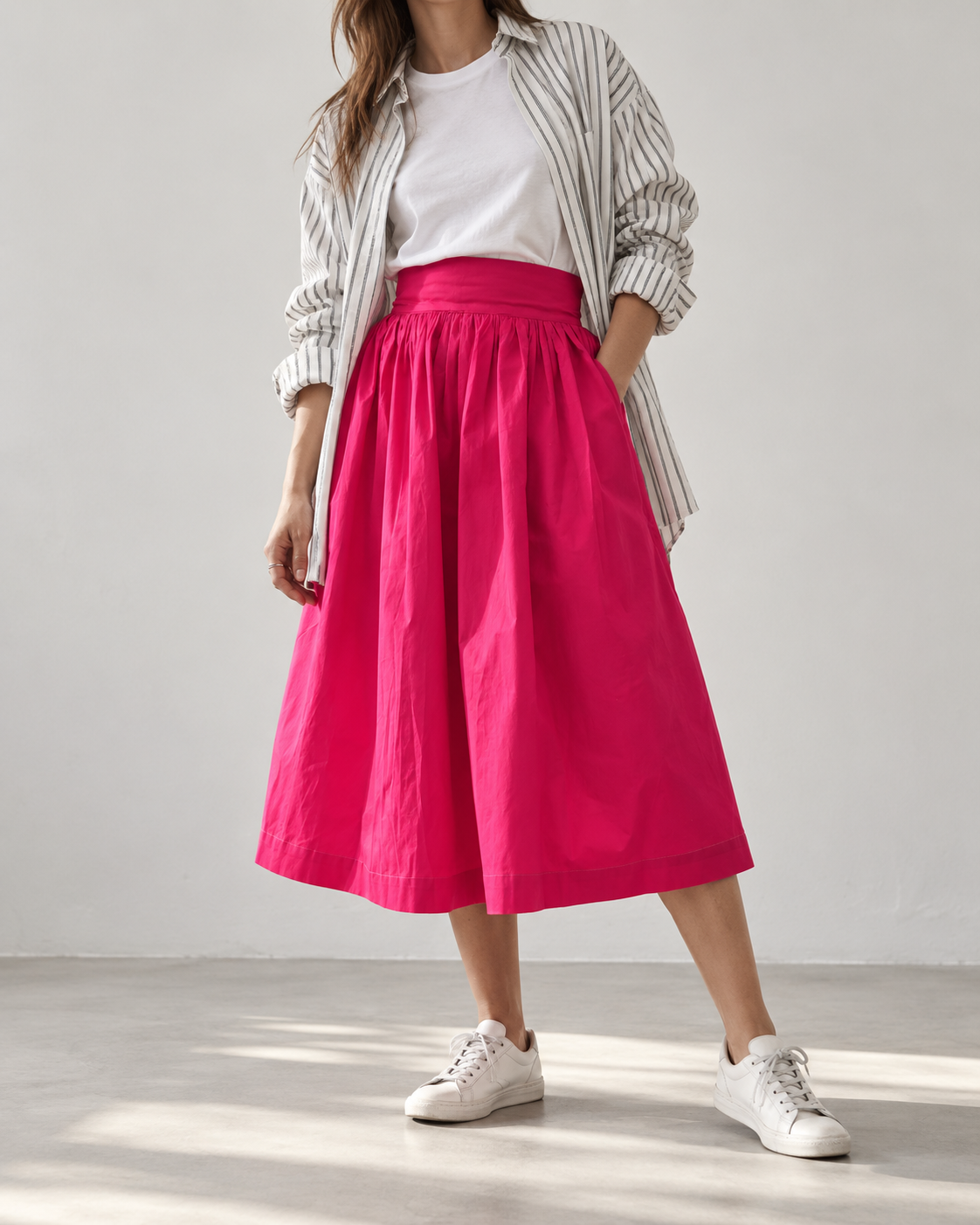 Freya Skirt in Stone