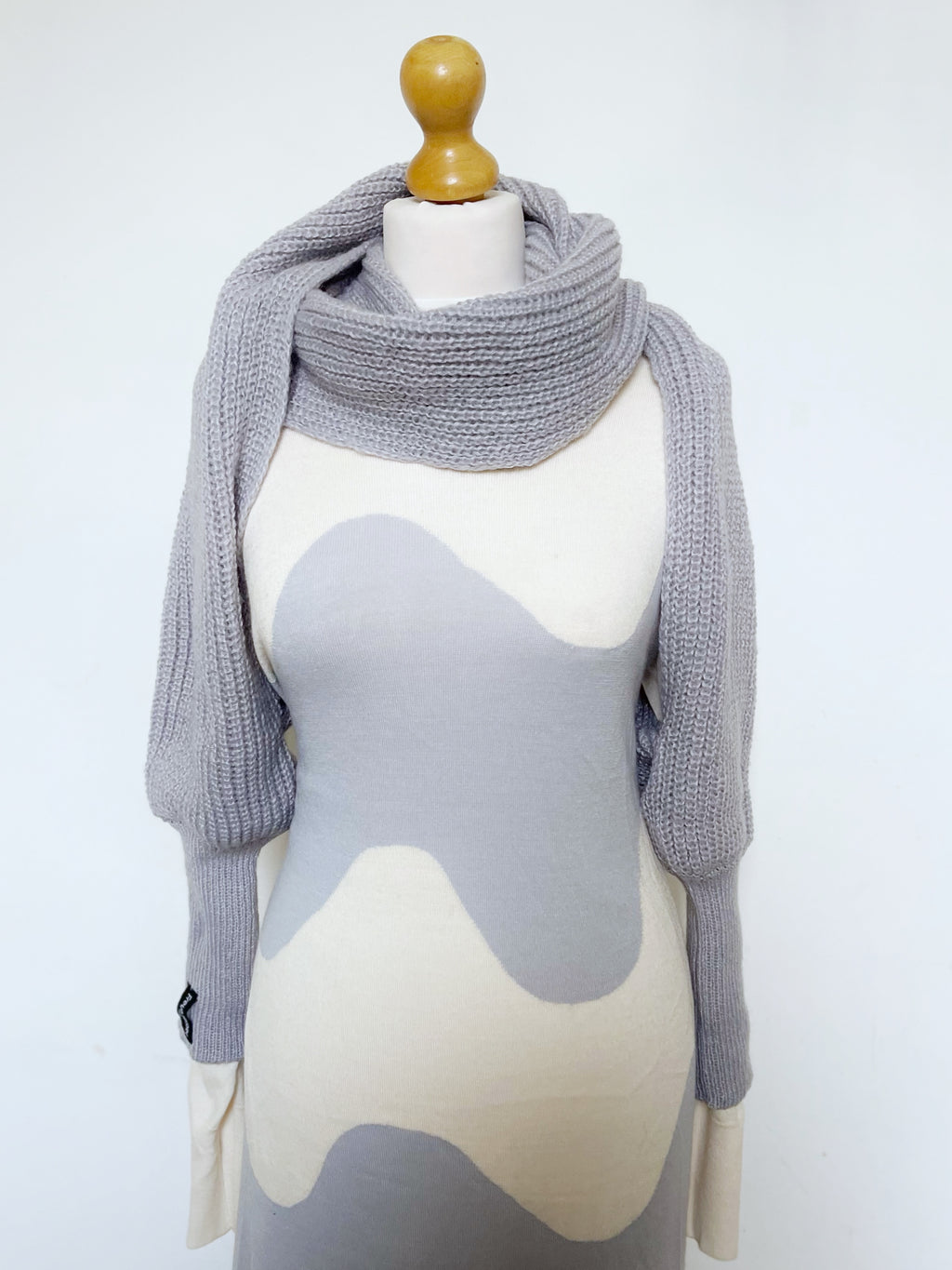 Soft brushed scarf - Light grey