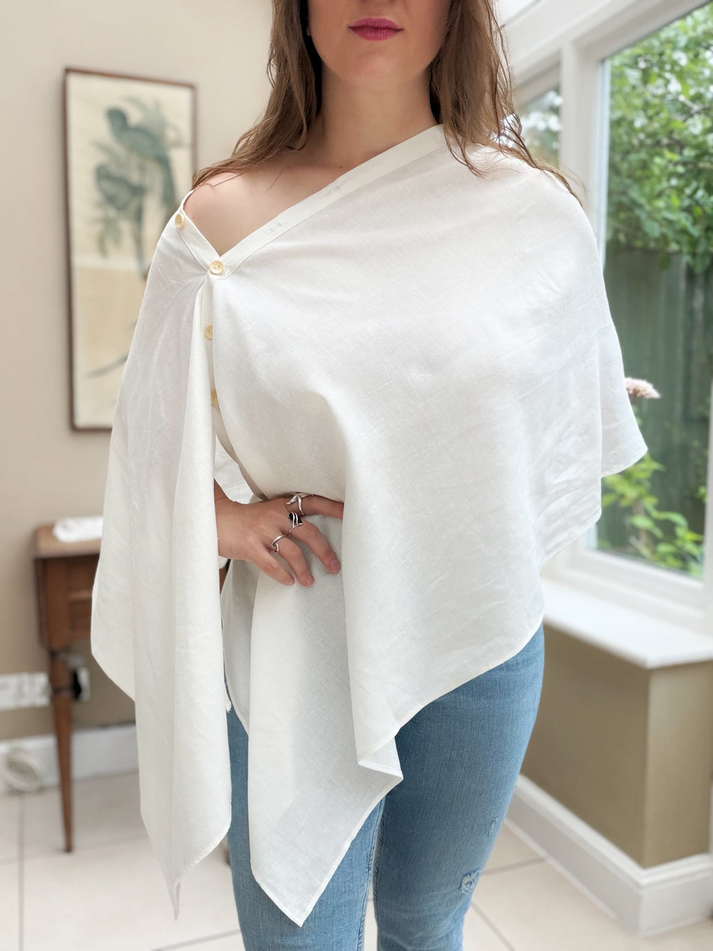 PRE-ORDER - Lumina scarf - Ivory white