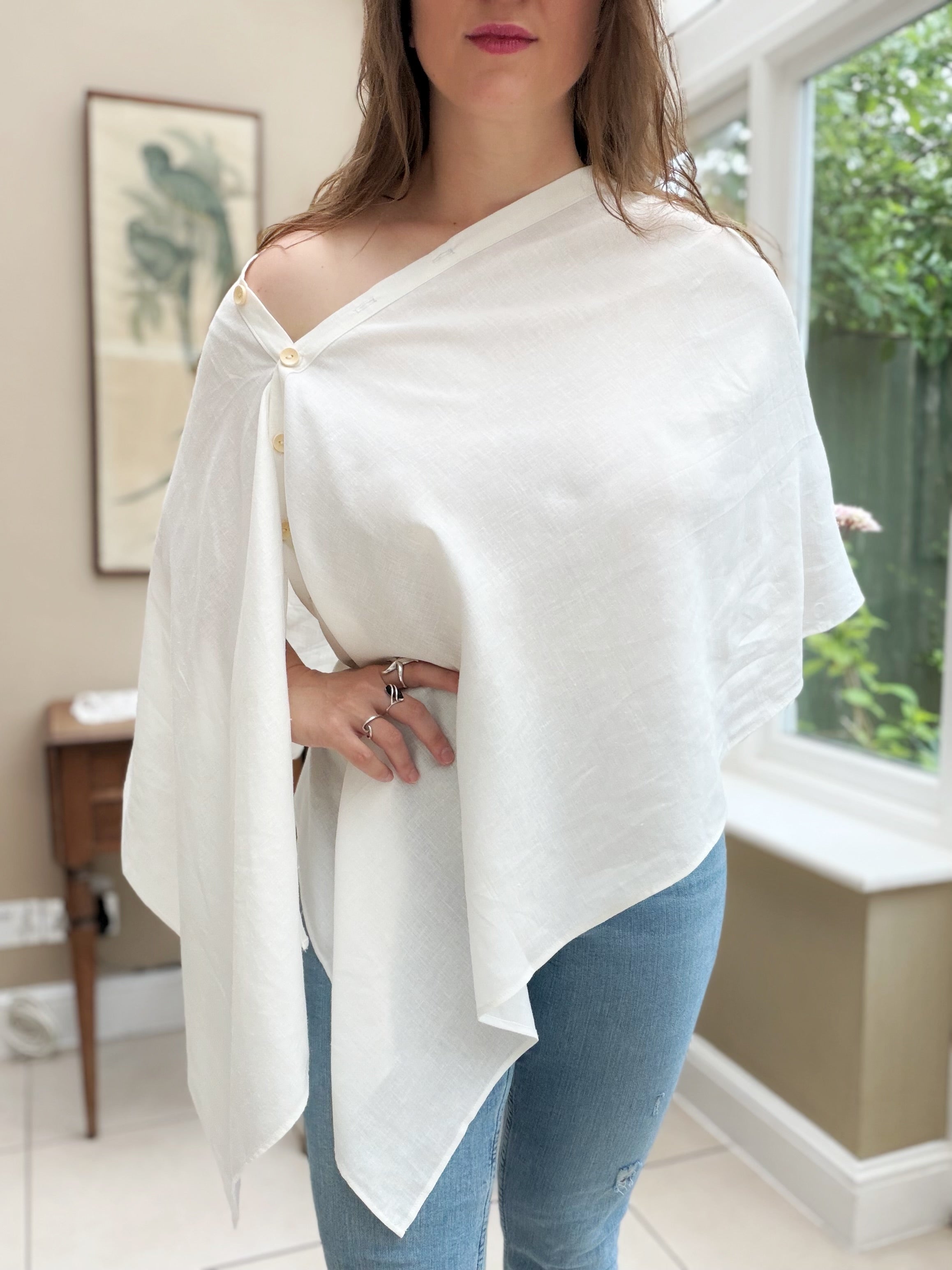 PRE-ORDER - Lumina scarf - Ivory white
