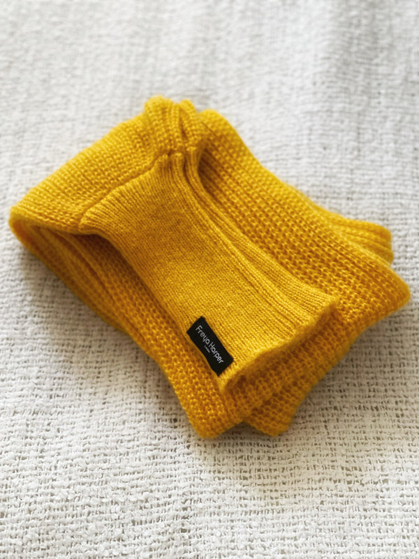 Soft brushed scarf - warm yellow