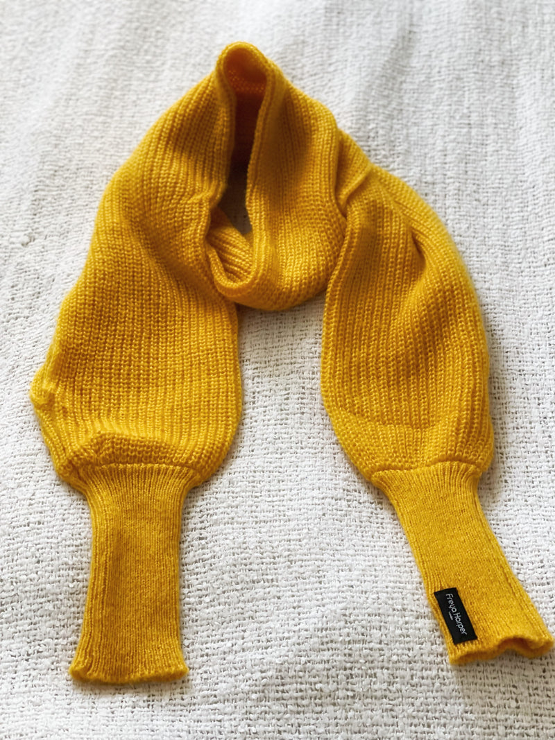 Soft brushed scarf - warm yellow