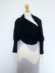 Soft brushed scarf - Black