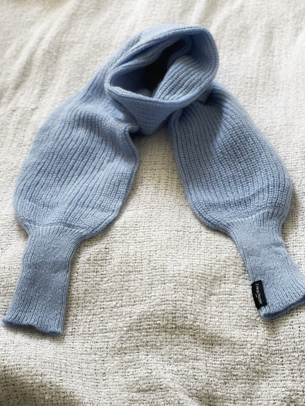 Soft brushed scarf - sky blue