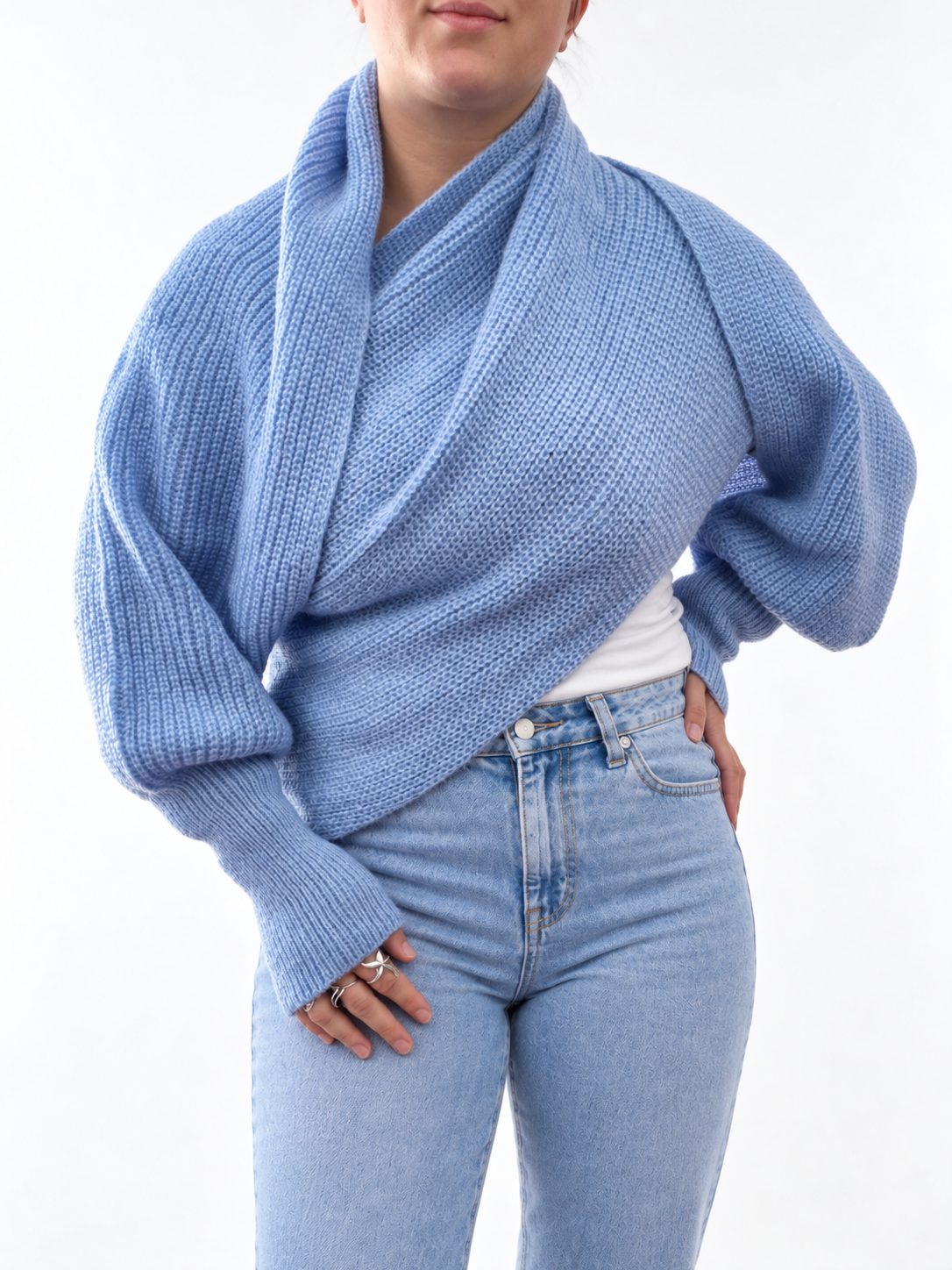 Oversized Scarves Bundle - Blue Edit