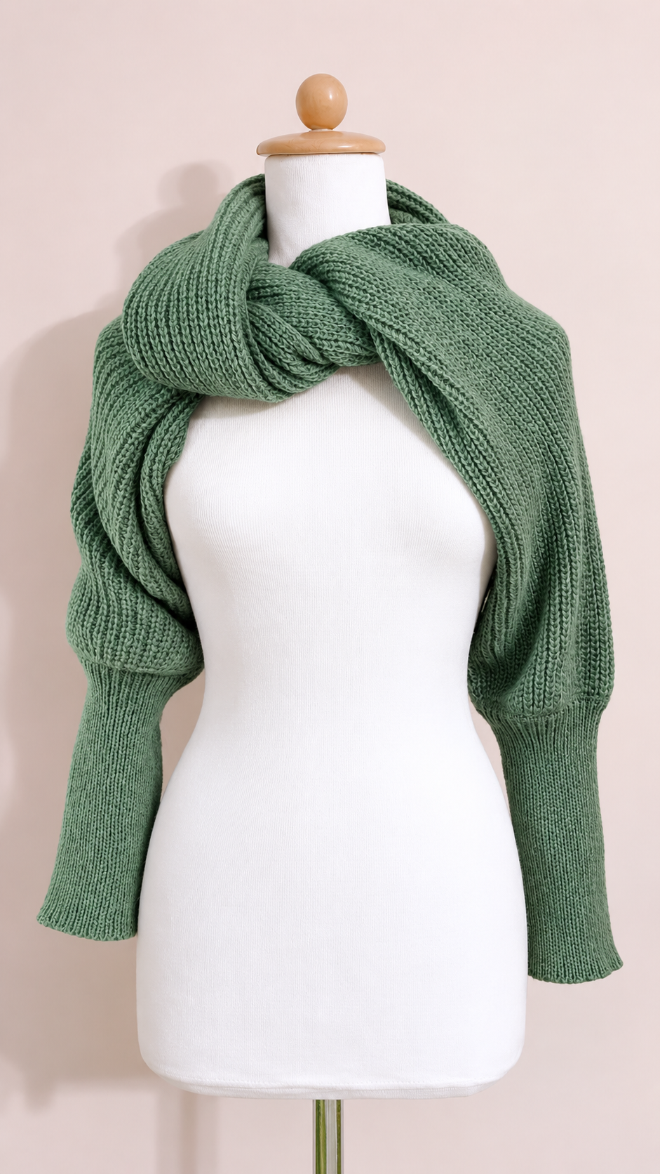 Soft brushed scarf - Green