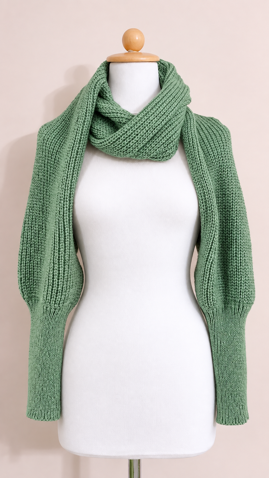 Soft brushed scarf - Green