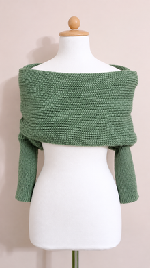 Soft brushed scarf - Green