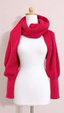 Soft brushed scarf - Brick red