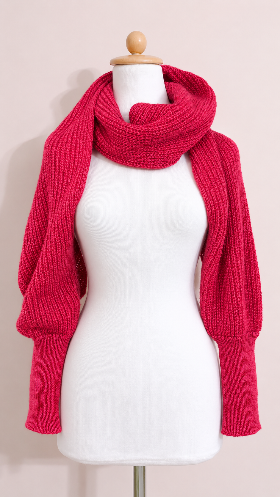 Soft brushed scarf - Brick red