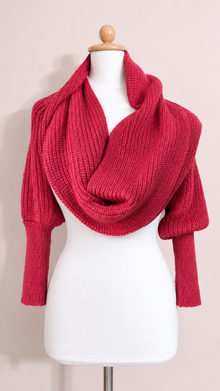 Soft brushed scarf - Brick red