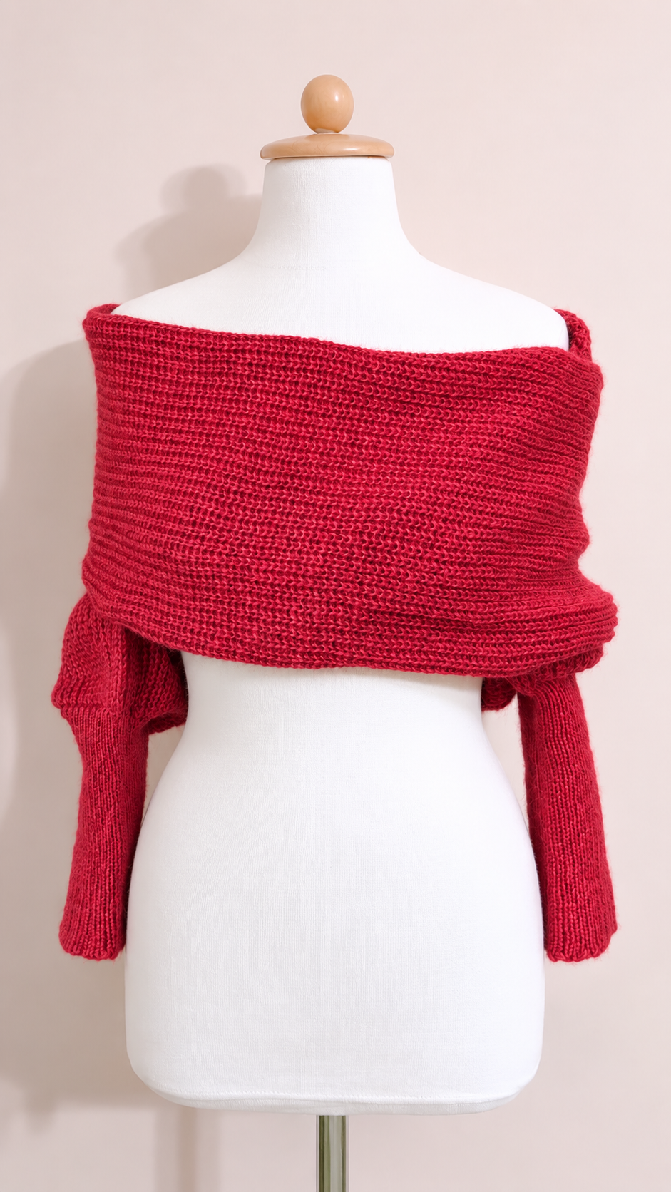 Soft brushed scarf - Brick red