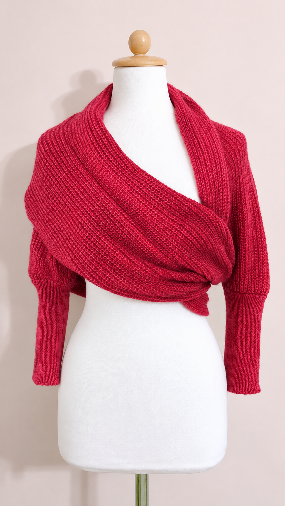 Soft brushed scarf - Brick red