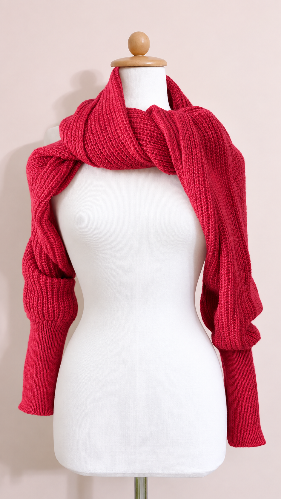 Soft brushed scarf - Brick red