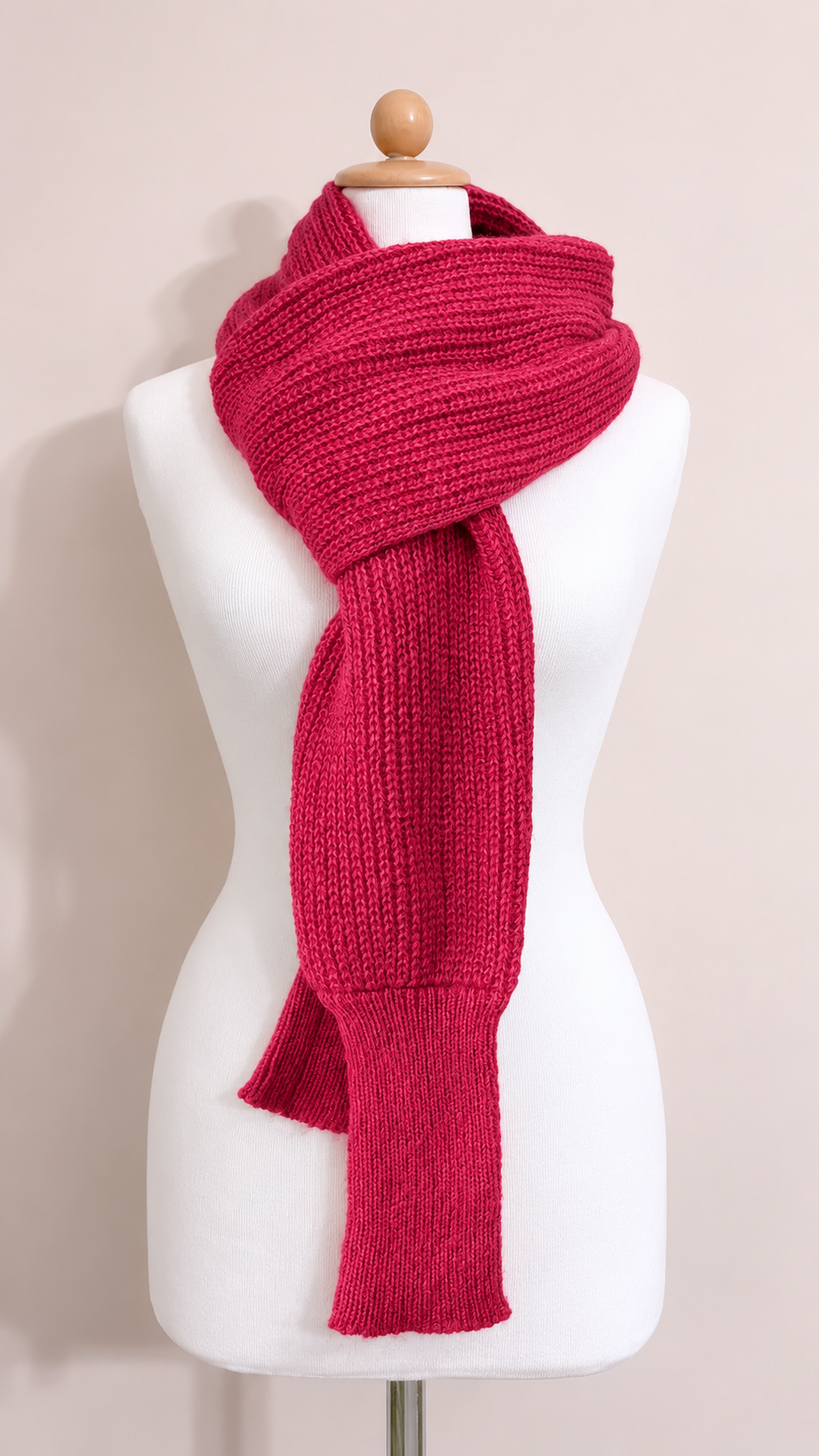 Soft brushed scarf - Brick red