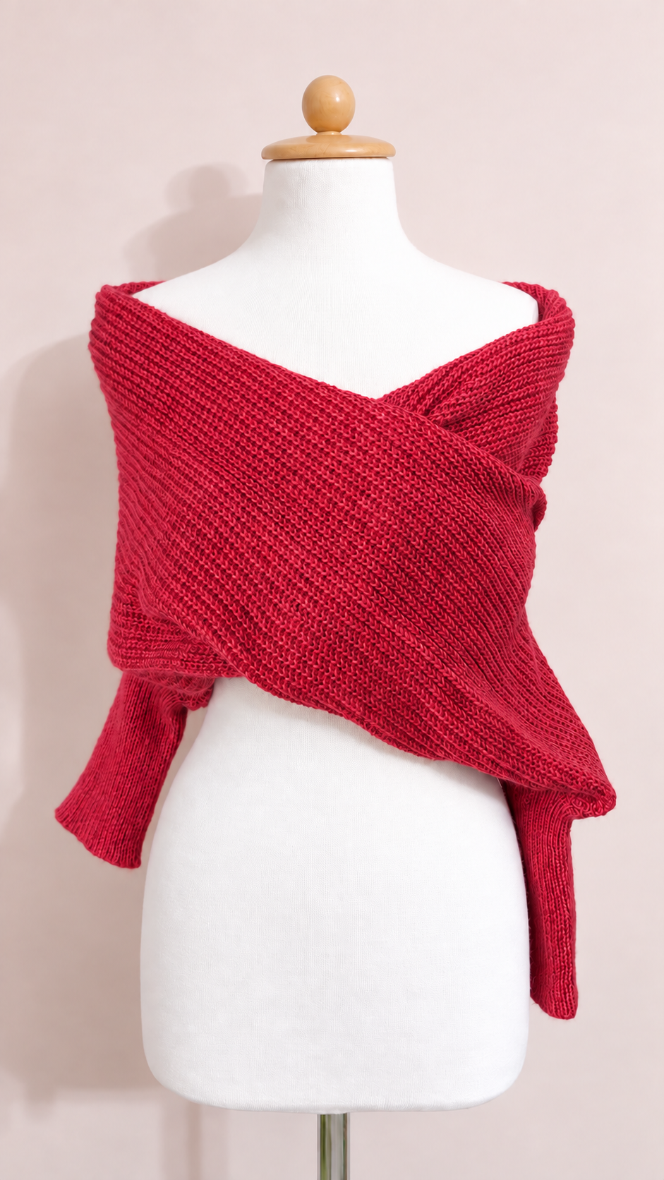 Soft brushed scarf - Brick red