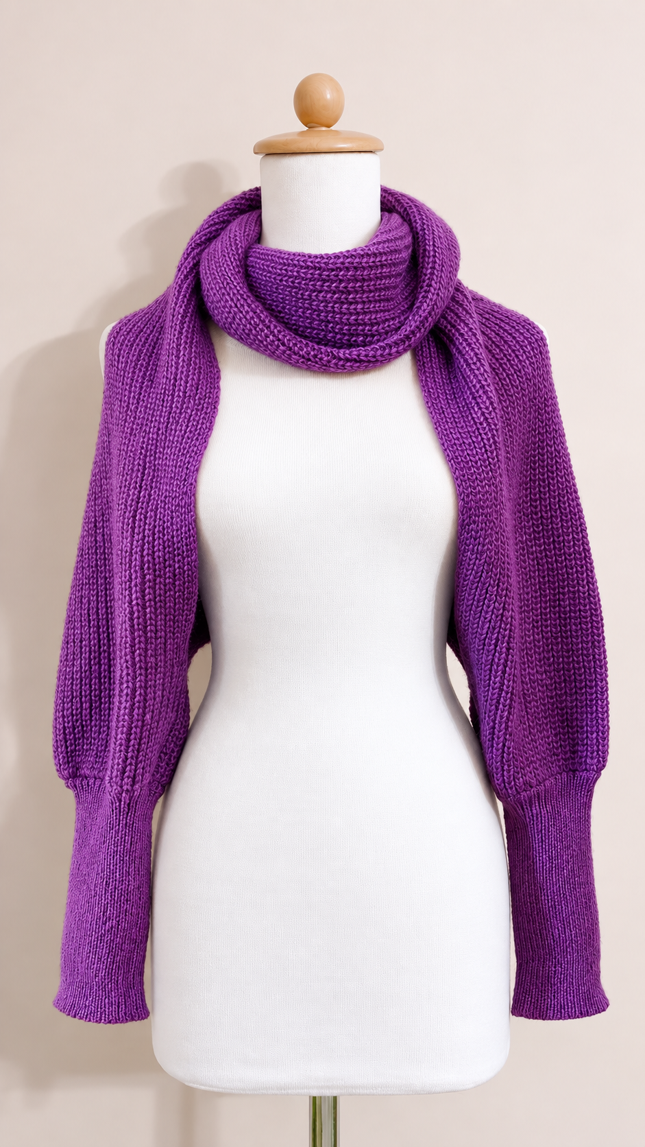 Soft brushed scarf - Purple