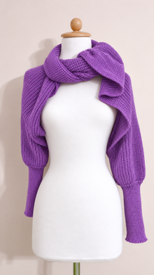 Soft brushed scarf - Purple