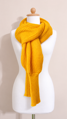 Soft brushed scarf - Yellow