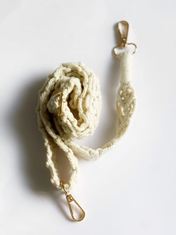 Natural white Shoulder strap
