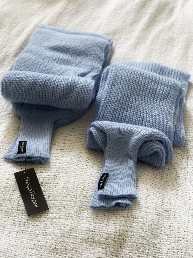 Soft brushed scarf - sky blue