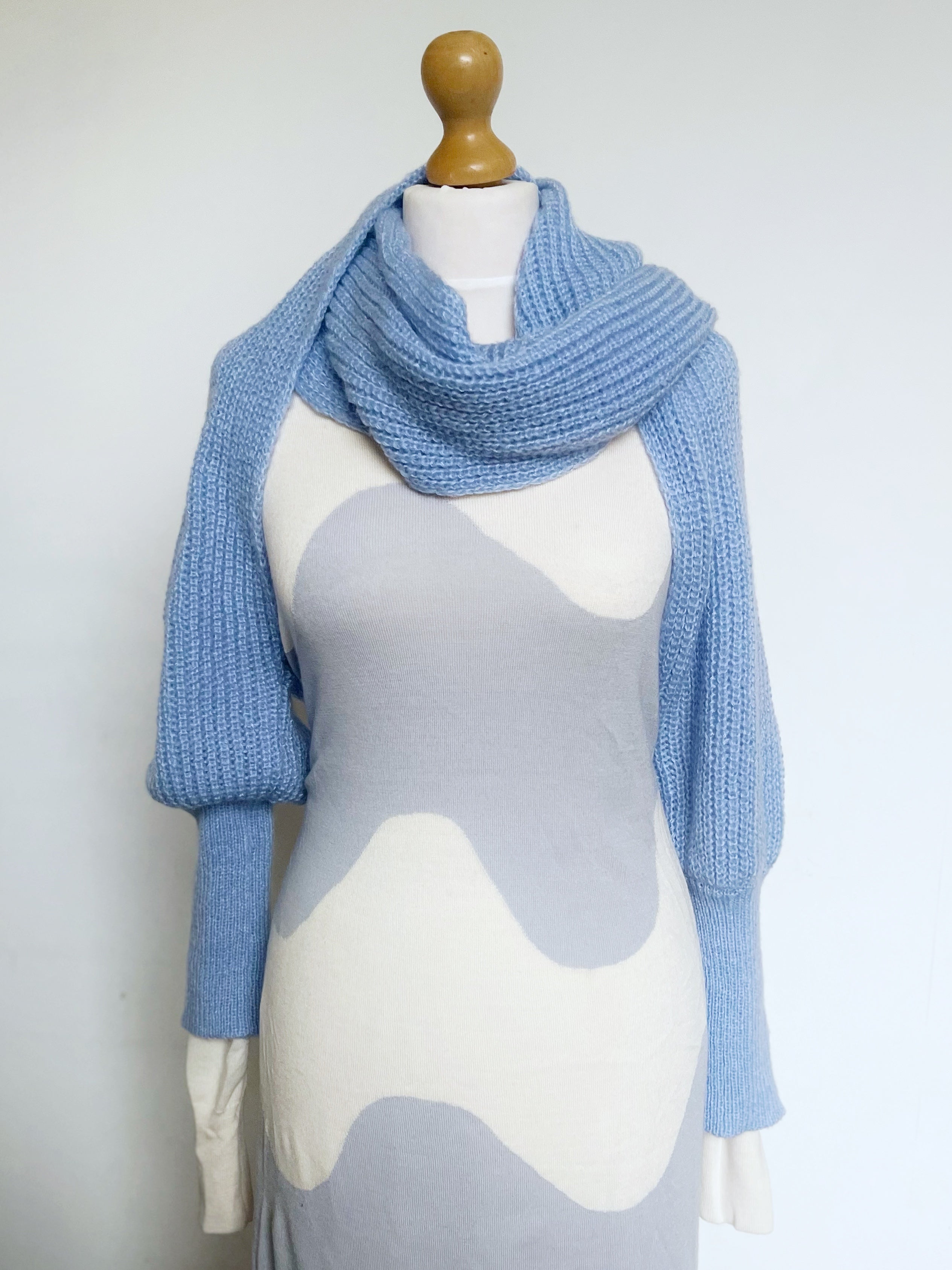 Soft brushed scarf - Sky blue