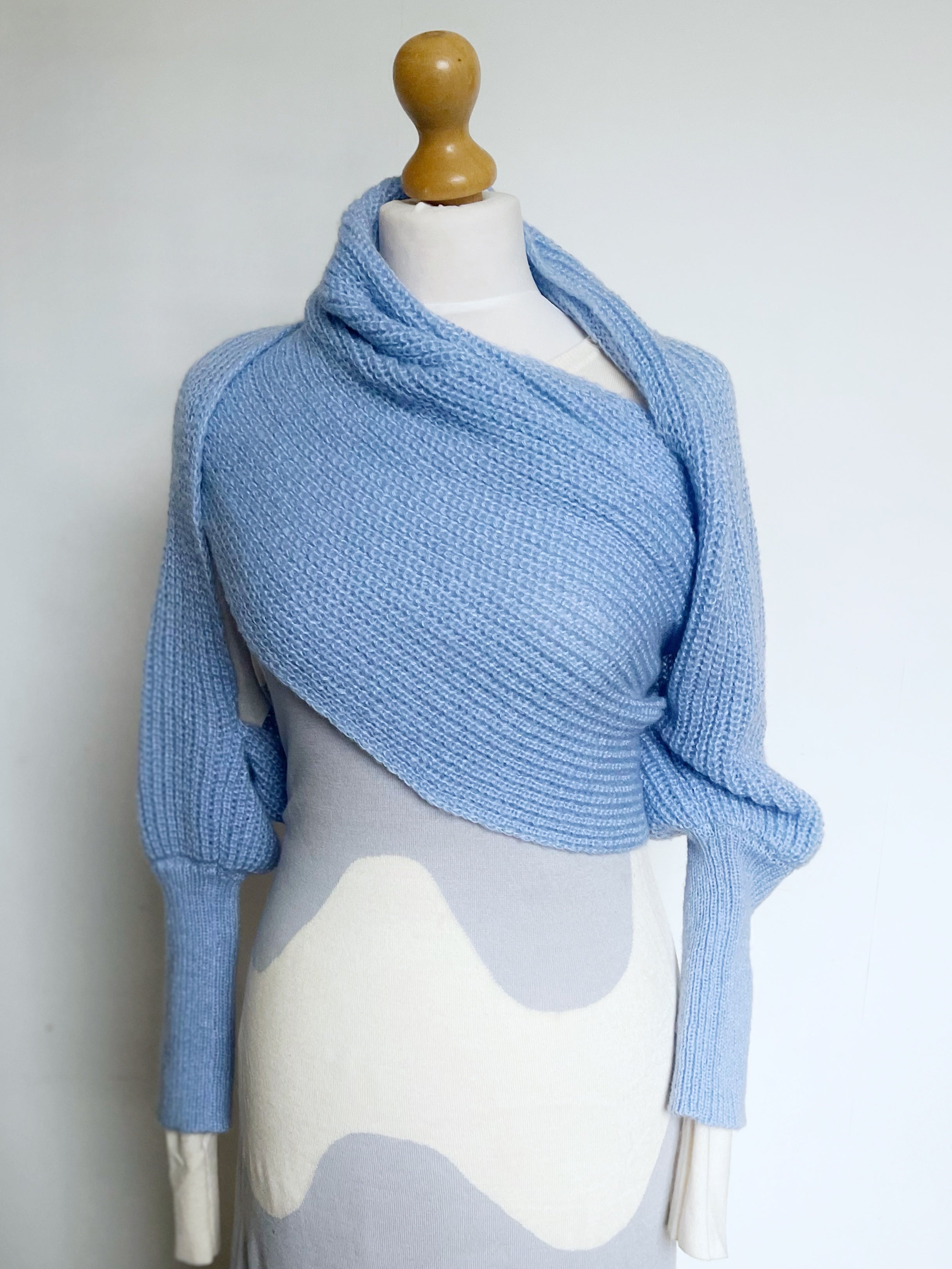 Soft brushed scarf - Sky blue