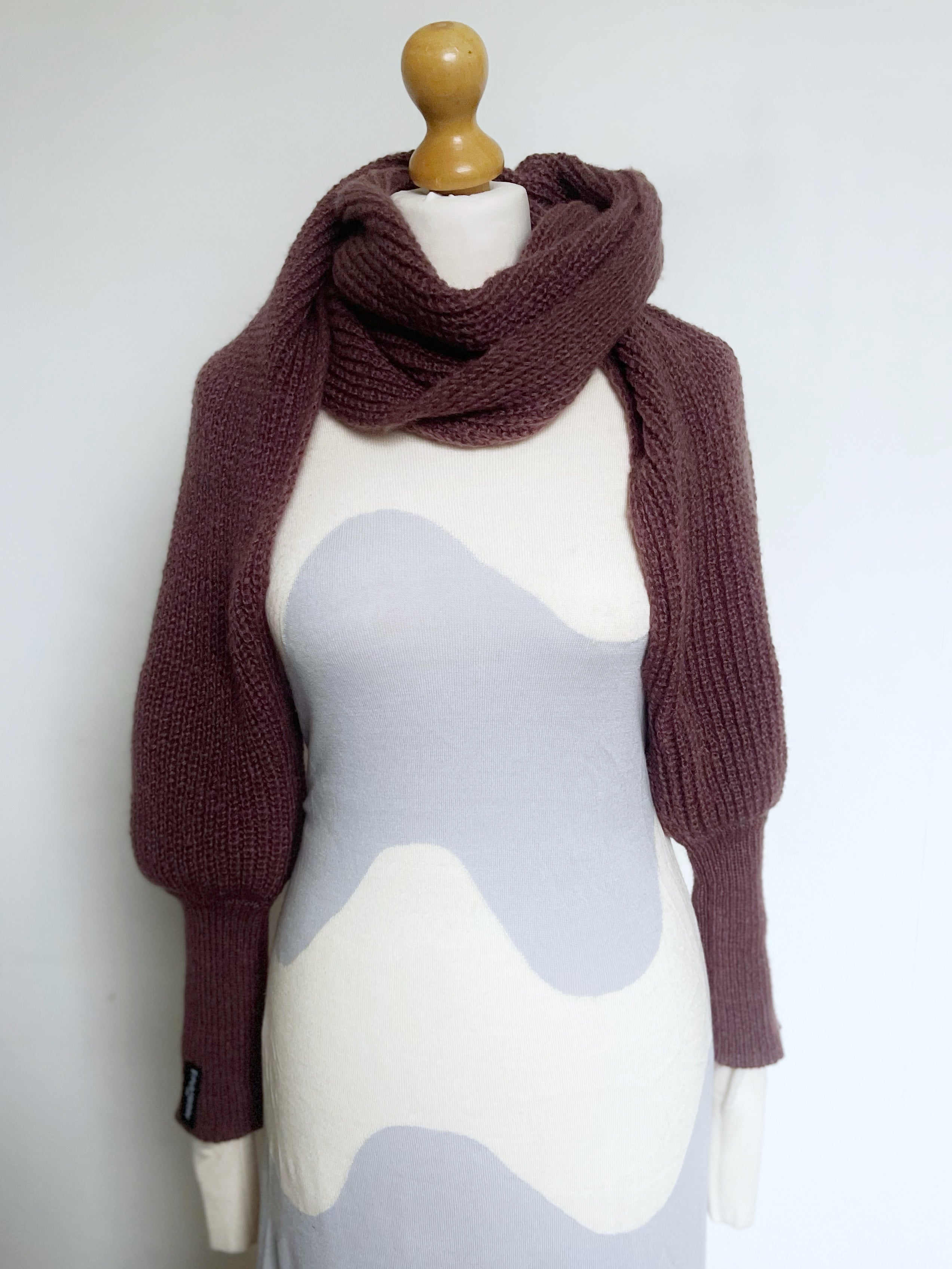 Soft brushed scarf - Brown