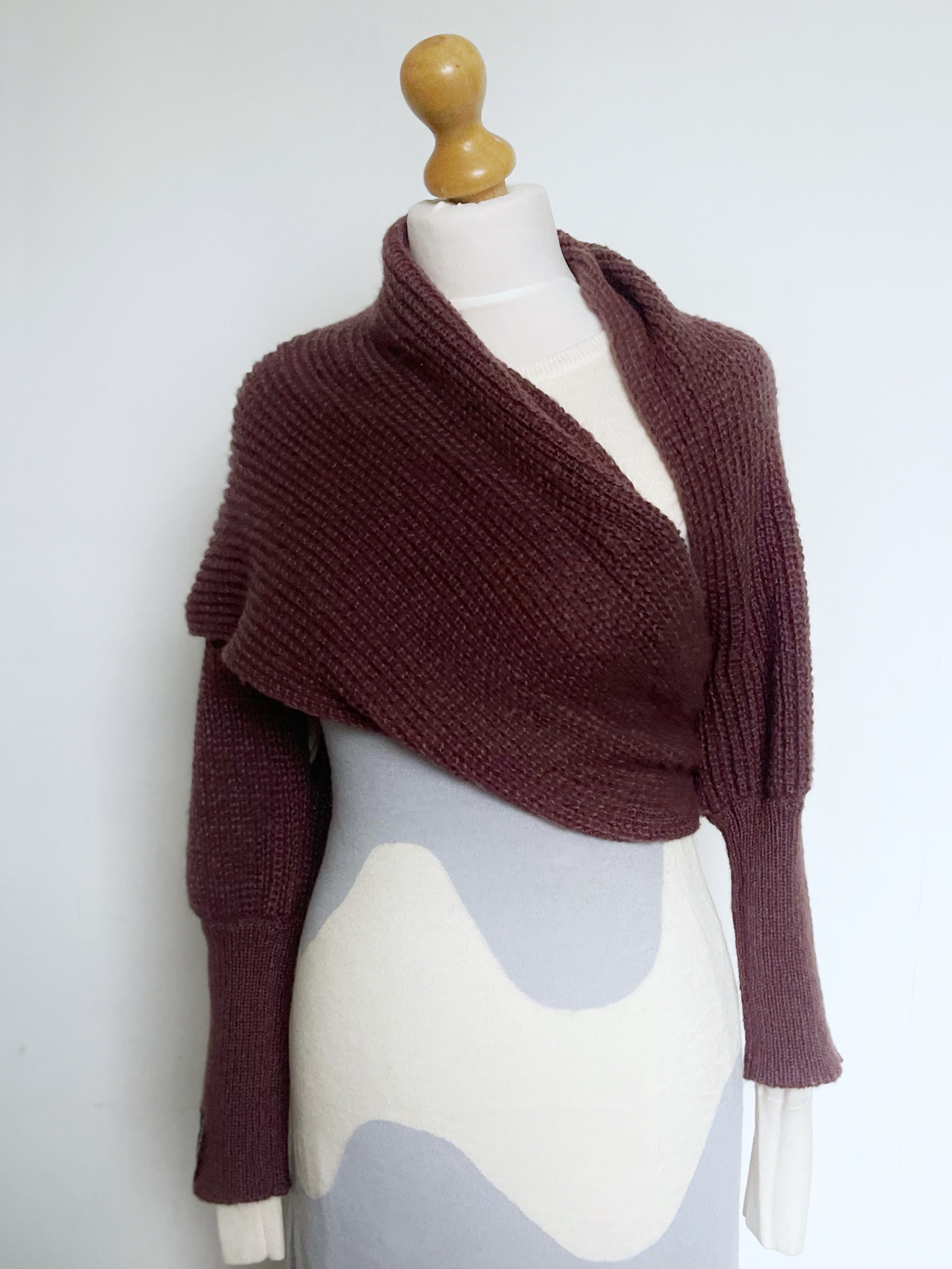 Soft brushed scarf - Brown