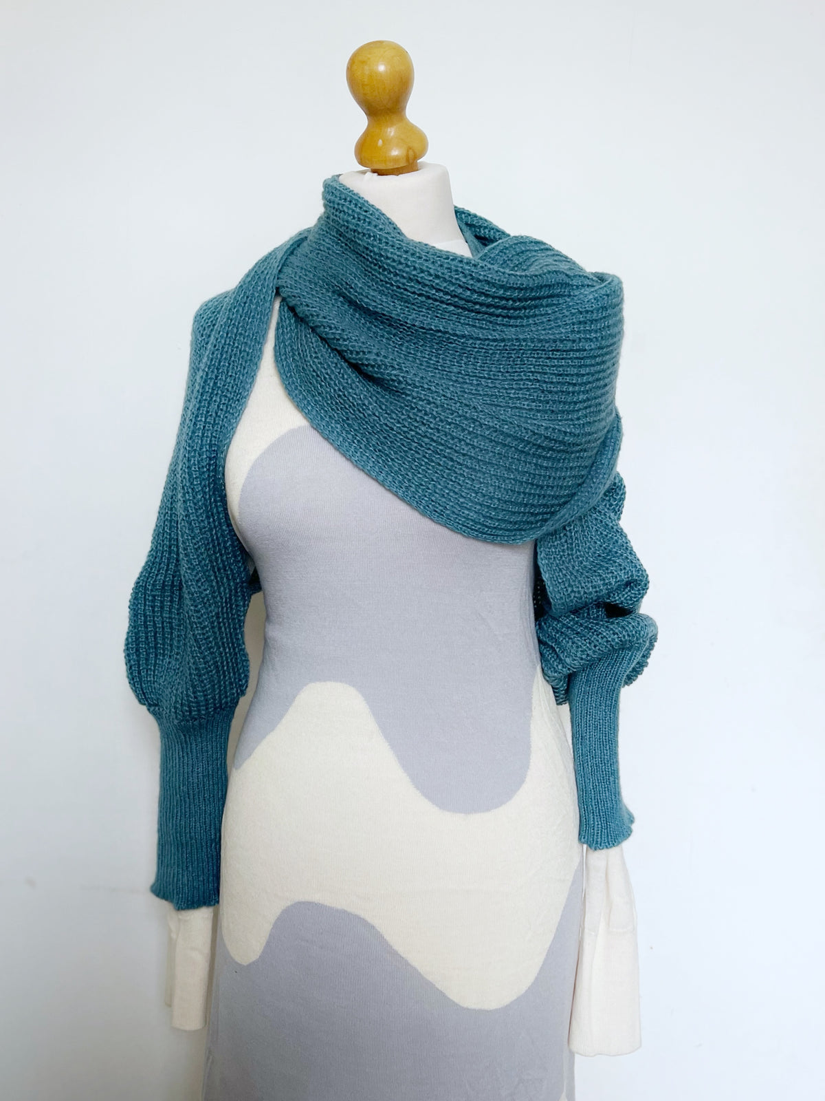 Soft brushed scarf - Blue