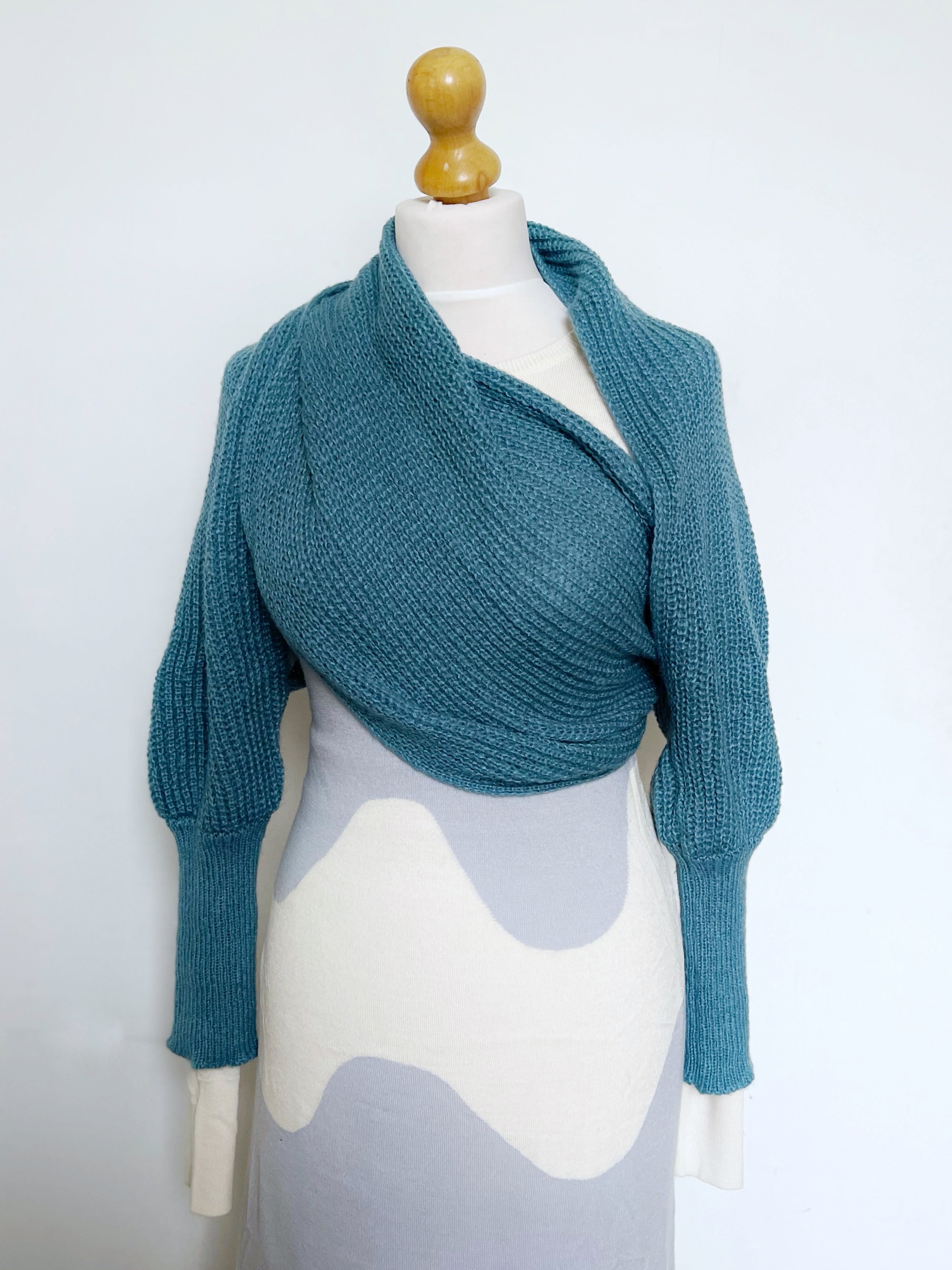 Soft brushed scarf - Blue