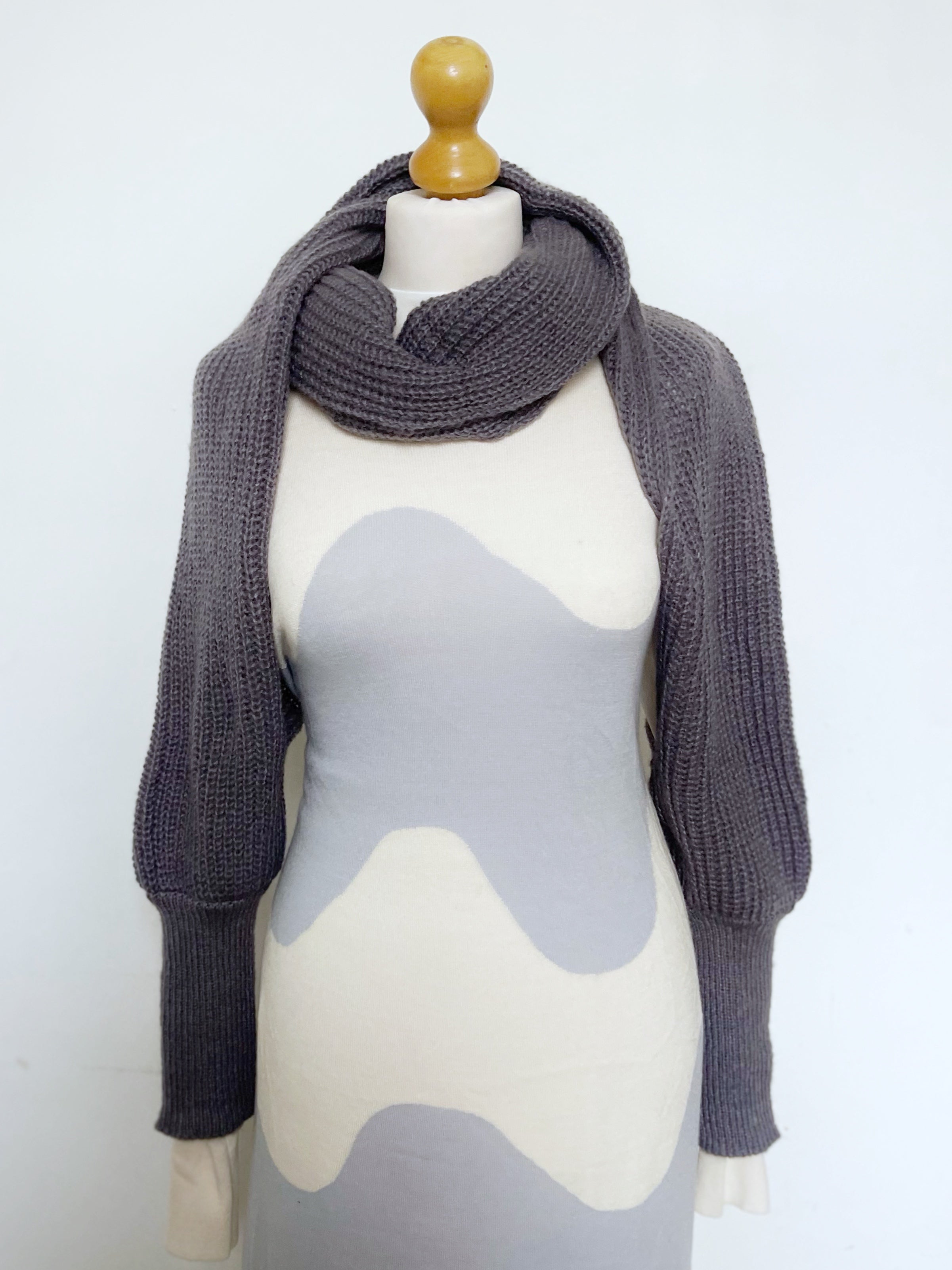 Soft brushed scarf - Dark grey