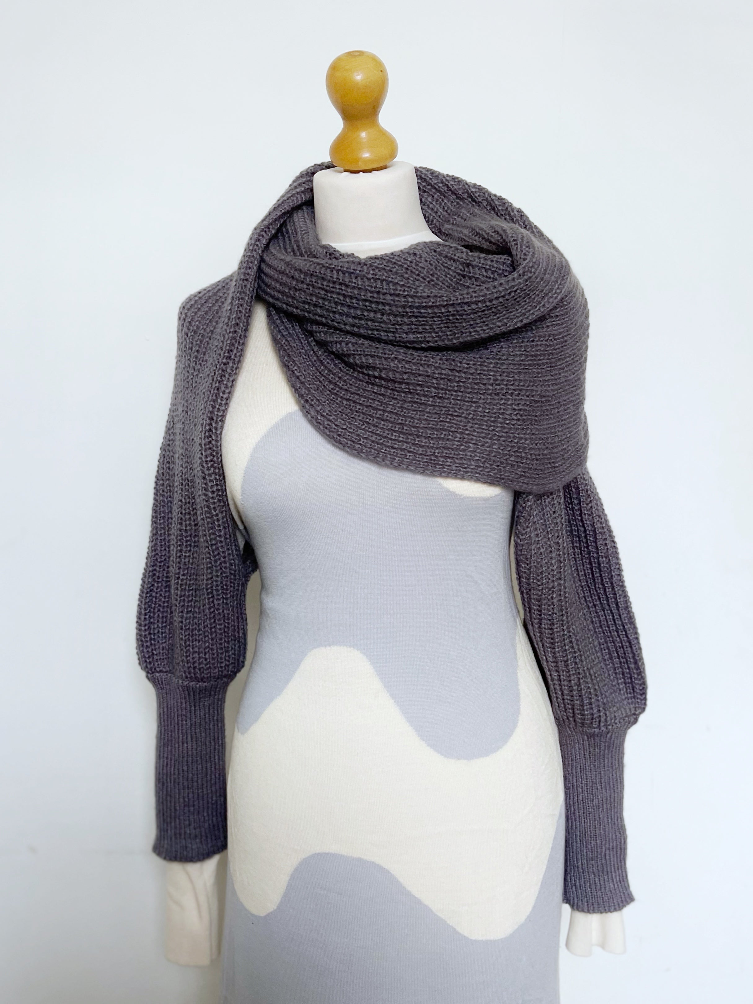 Soft brushed scarf - Dark grey