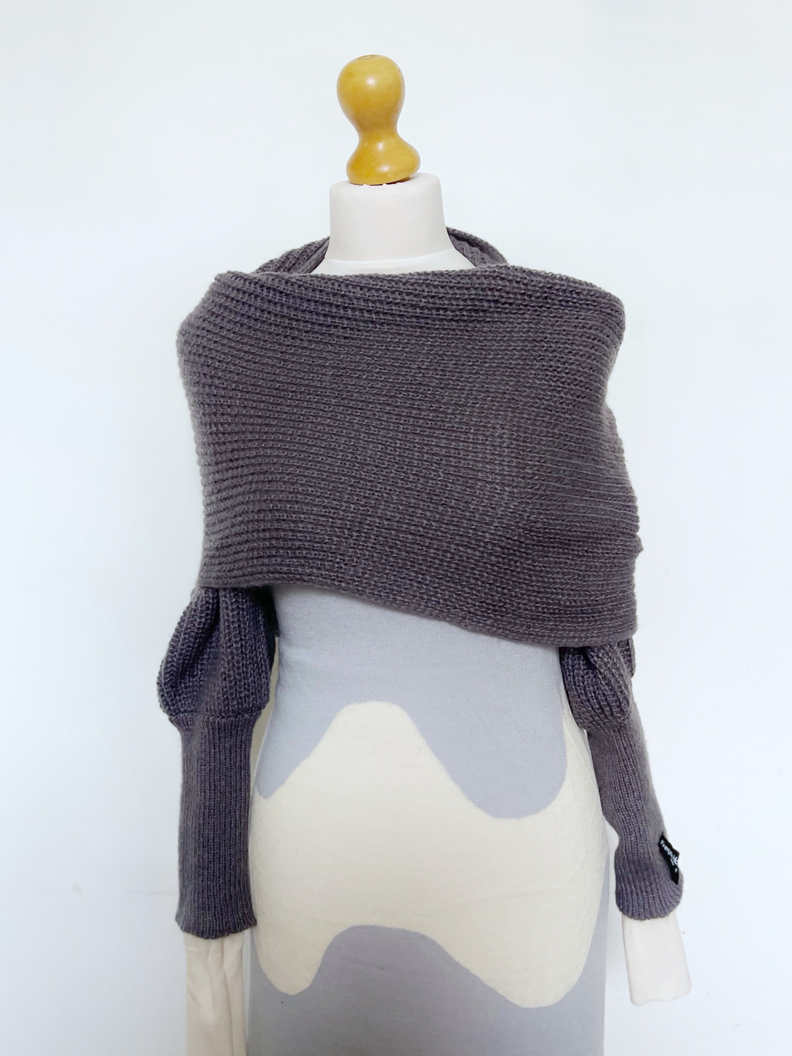 Soft brushed scarf - Dark grey